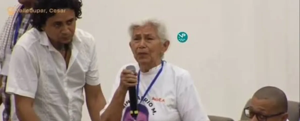 Aura María Córdoba tomó la palabra y sorprendió a los asistentes con un mensaje de perdón