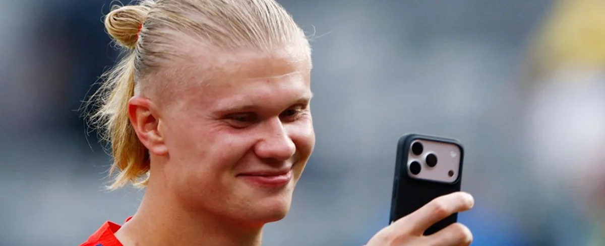 Erling Haaland, delantero de la Selección de Noruega.
