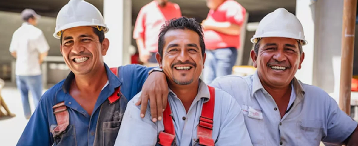 Trabajadores colombianos.
