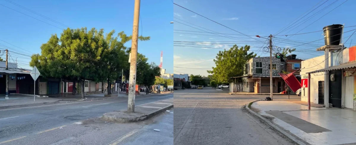 Calles de Bosconia.
