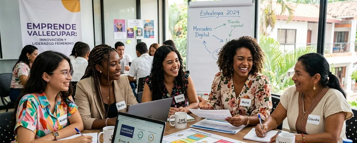Emprendedoras fortalecen sus habilidades en una jornada de capacitación de Emprende Valledupar