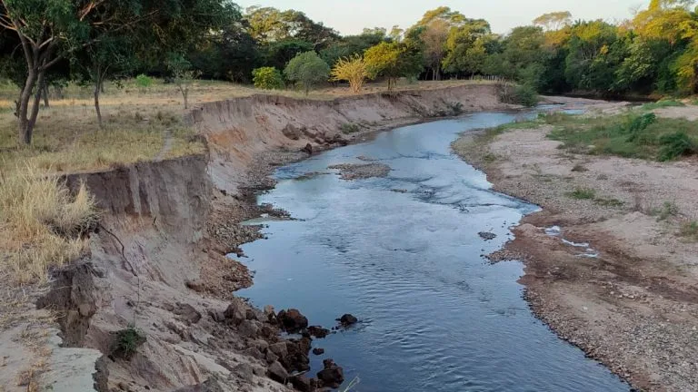 Río Cesar a la altura de San Juan del Cesar. Foto: Consonante.