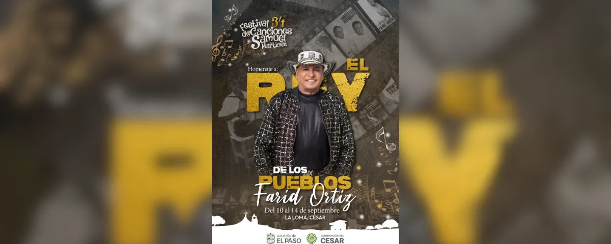 Afiche promocional 34 Festival de Canciones Samuel Martínez 2026