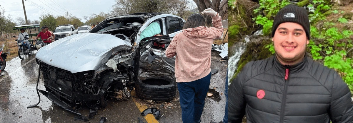 Joven de Codazzi regresó de Uruguay y murió en un accidente en la vía La Paz–San Diego