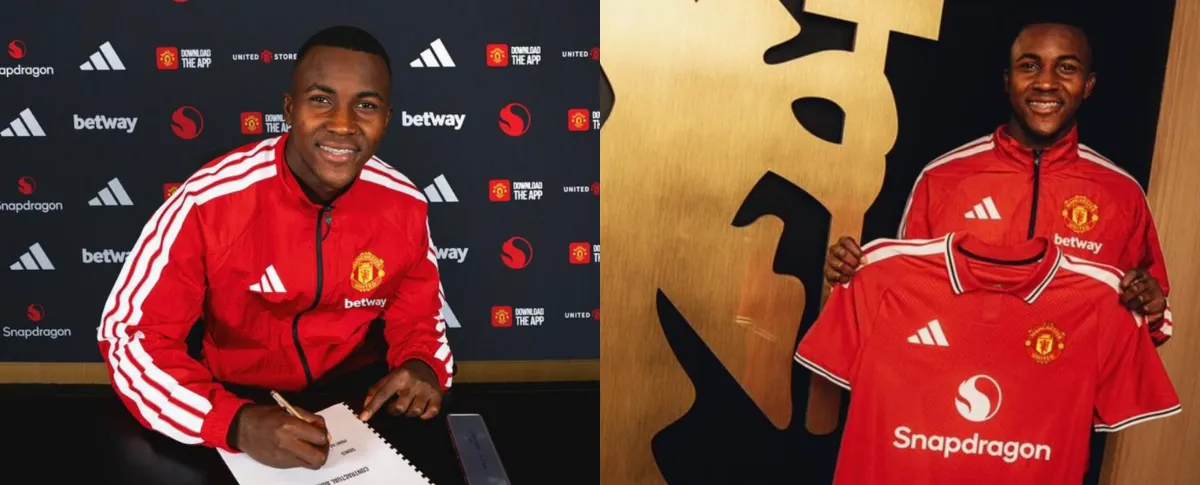 En sus plataformas oficiales, el Manchester United publicó las primeras fotografías del volante colombiano.