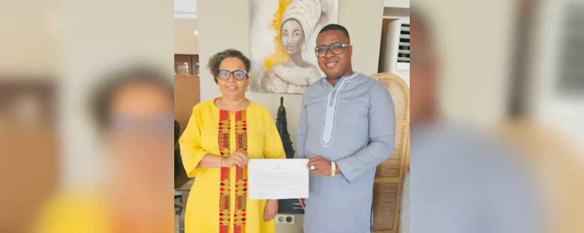 Ceremonia de posesión de Claudia Mosquera Rosero como embajadora de Colombia en la República de Senegal. Foto: @EmbColGhana/X.