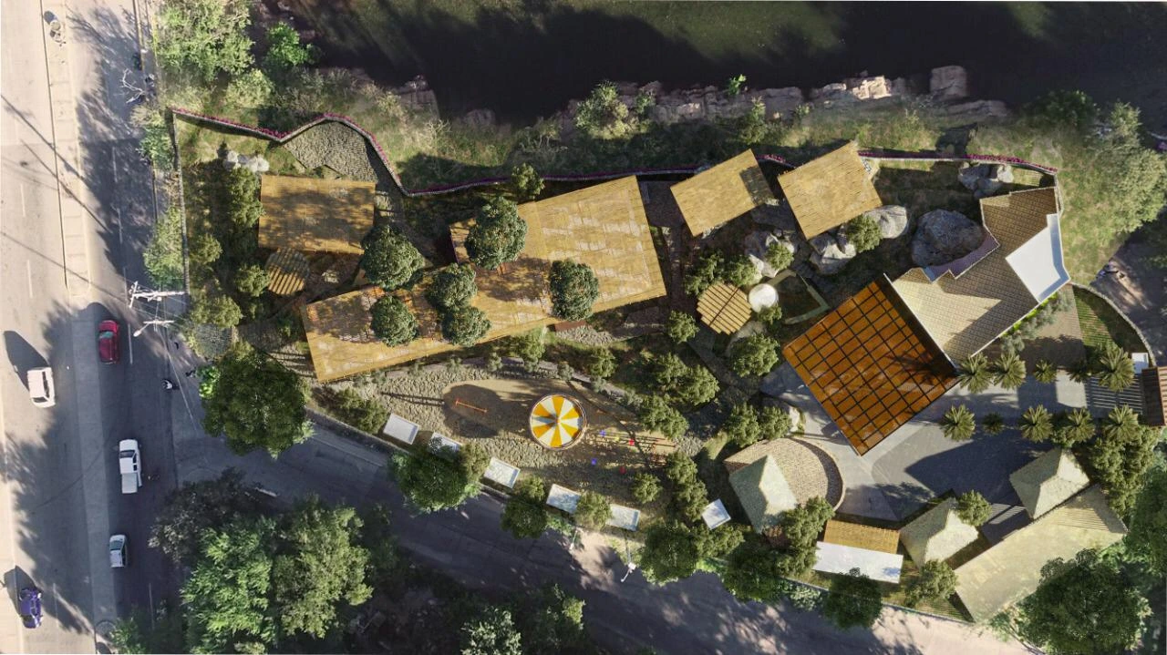 El render muestra la inversión que se pensó para el Pueblito Vallenato, con obra civil, servicios y un nuevo uso turístico para el sitio. Foto: Cortesía.