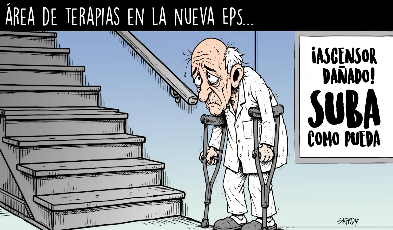 Área de terapias en la Nueva Eps...