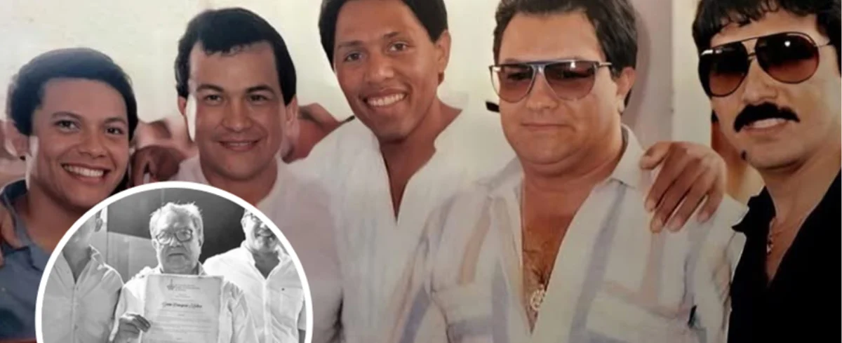 Darío Pavejau, al lado de Rafael Orozco. Foto: EL PILÓN