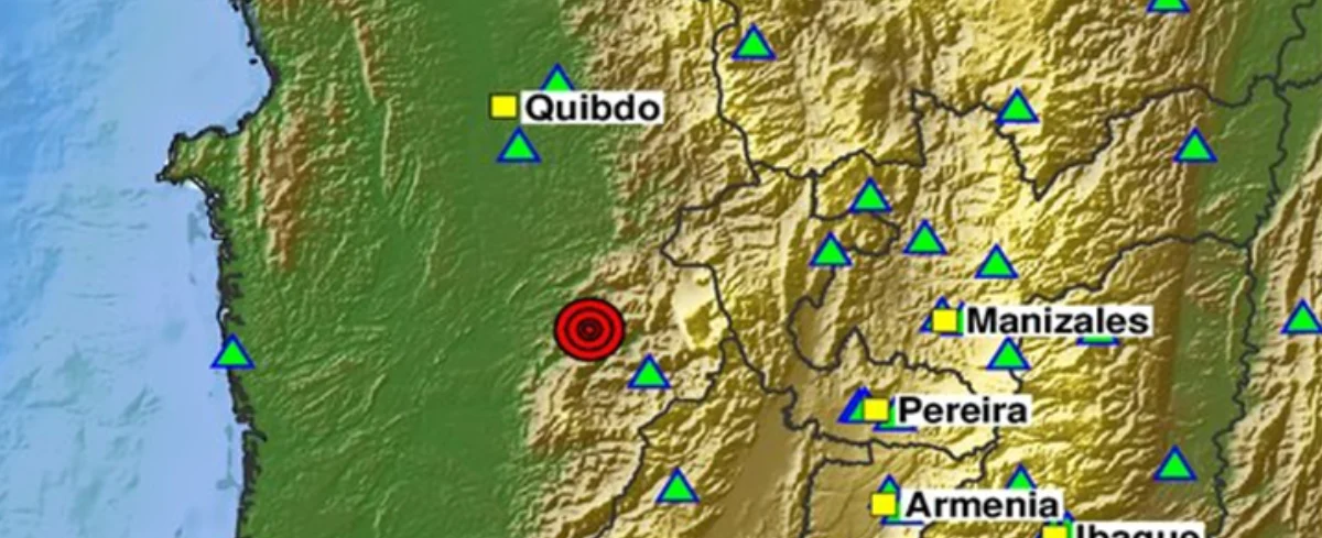 Fuerte temblor en Colombia.