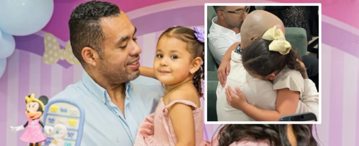 Fabio Torres, su hija y Silvestre Dangond