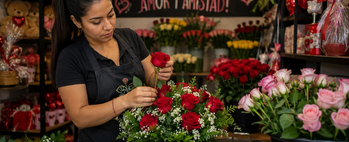 Floristería. Imagen de referencia hecha con Inteligencia Artificial (IA).
