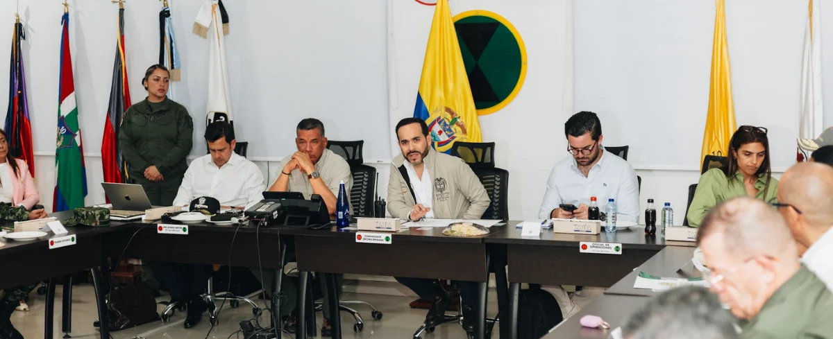 Abelardo de la Espriella en consejo de seguridad desde Valledupar.