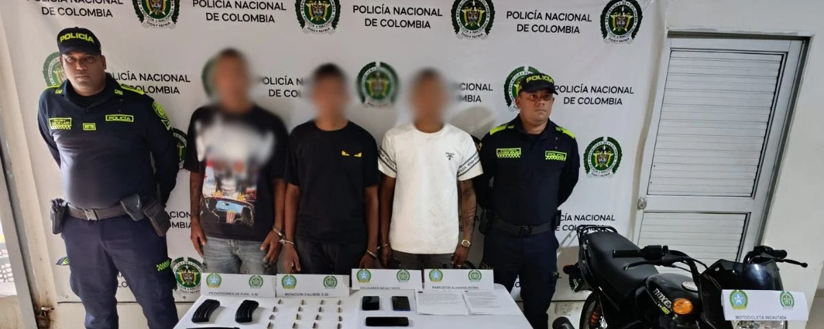 Cae en Bosconia presunto cabecilla de las ACSN señalado de ordenar homicidios y dos presuntos extorsionistas