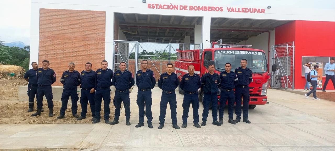 Nueva estación de bomberos en el norte de Valledupar, puesta al servicio de la comunidad como segunda base de respuesta ante emergencias. Foto: Archivo.