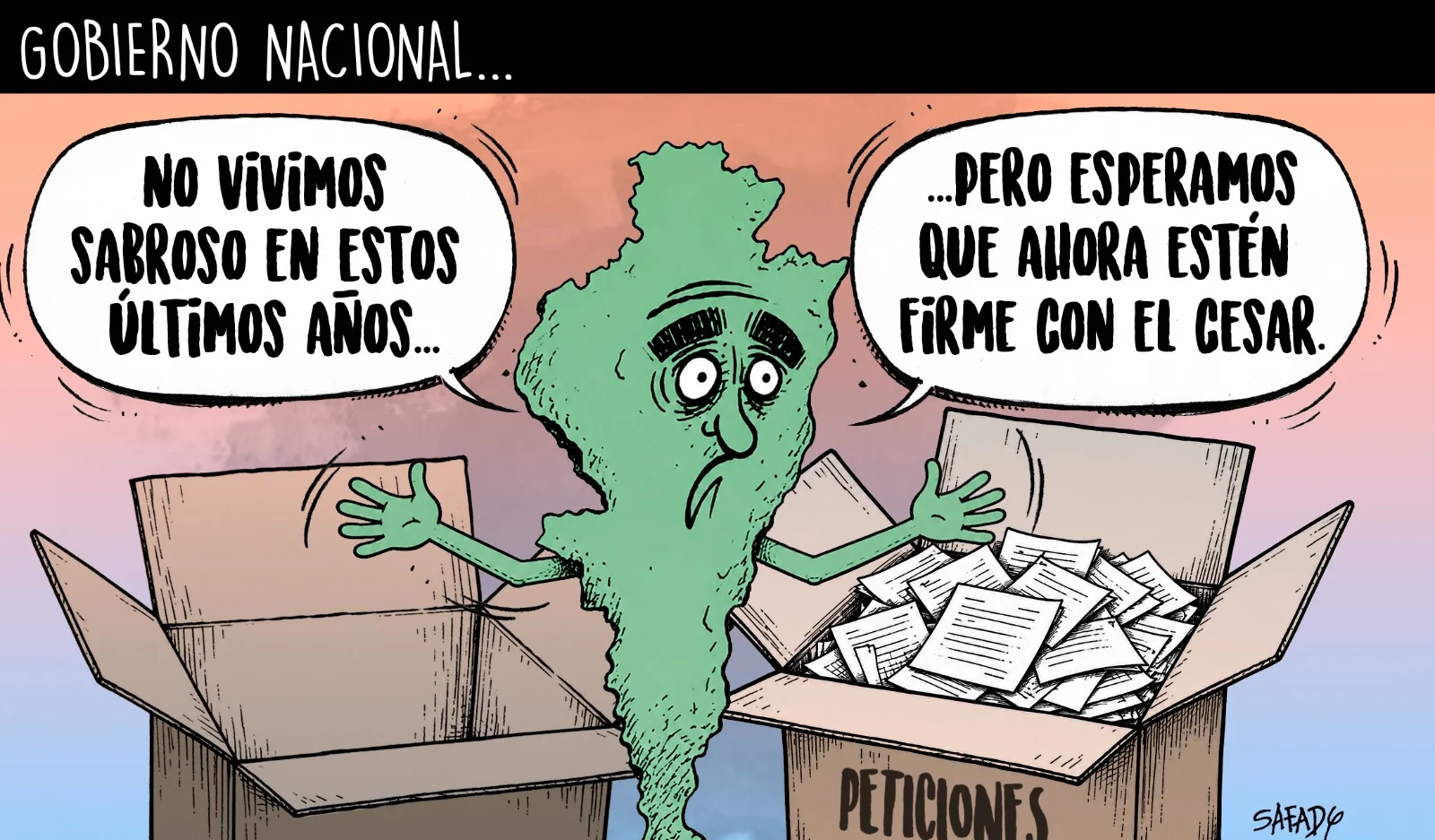 Gobierno nacional…