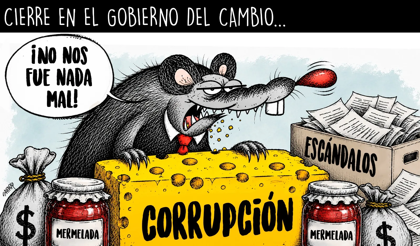 Esta es la caricatura de hoy 3 de agosto, creada y diseñada por @SafadybujoLa caricatura es un espacio libre de opinión.