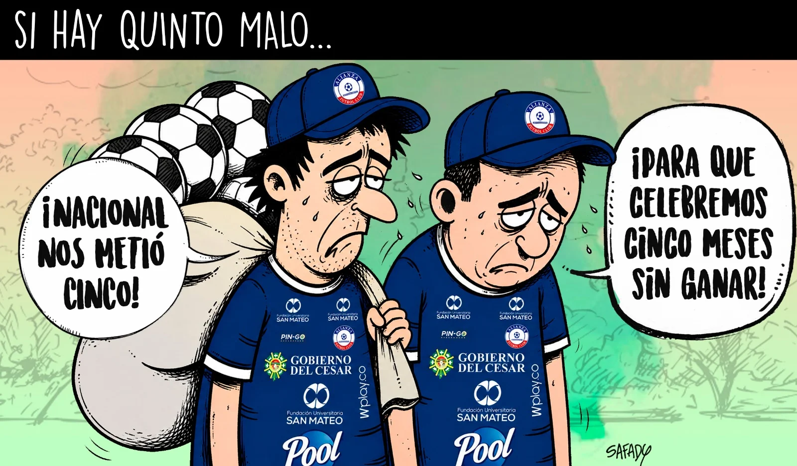Esta es la caricatura de hoy 31 de agosto, creada y diseñada por @safadybujo La caricatura es un espacio libre de opinión.