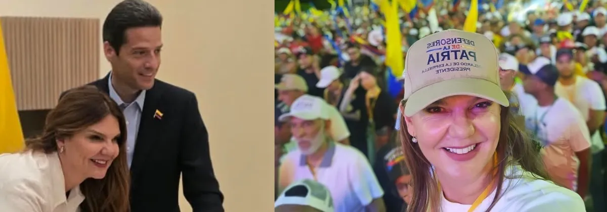 María Isabel Campo y el ministro Mauricio Gómez.
