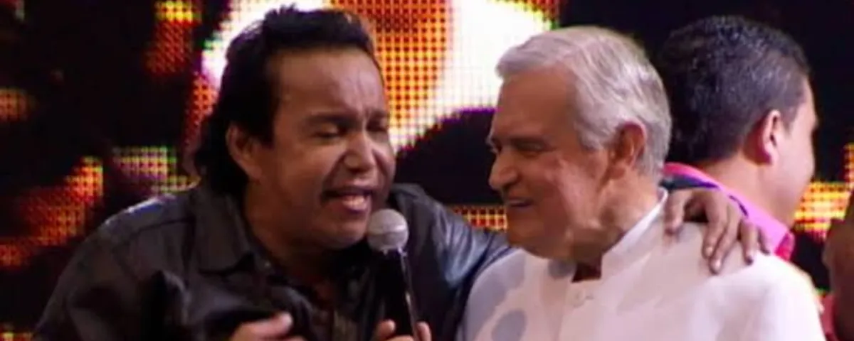 Jorge Barón junto a Diomedes Díaz...