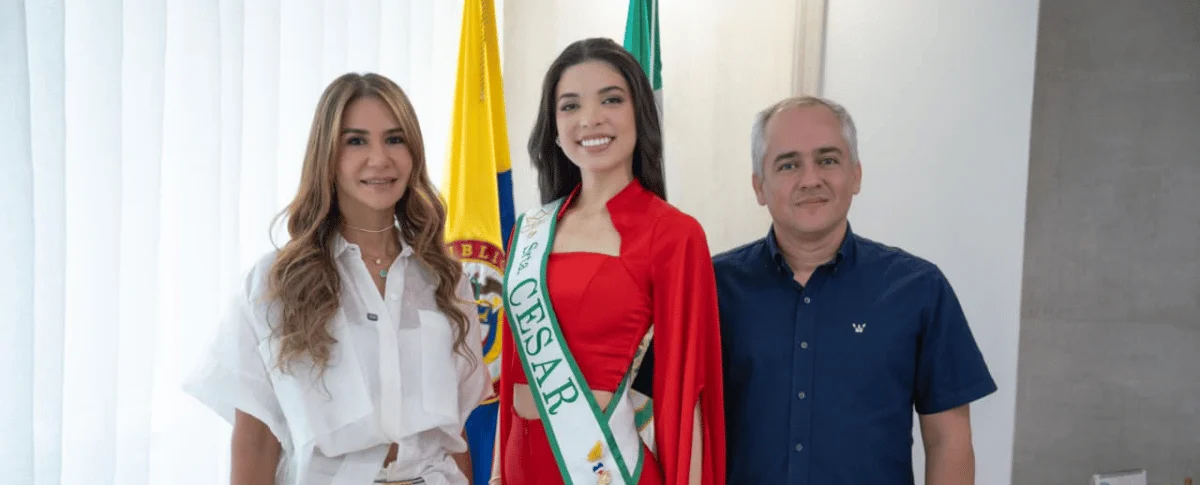 Marcela Baute Morales, recibió este martes la banda oficial que la acredita como Señorita Cesar 2026-2027.