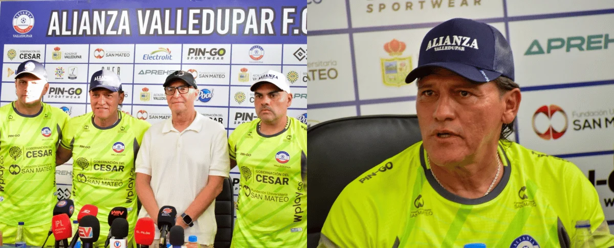 Flabio Torres fue presentado como nuevo entrenador de Alianza Valledupar. Foto: Said Armenta.