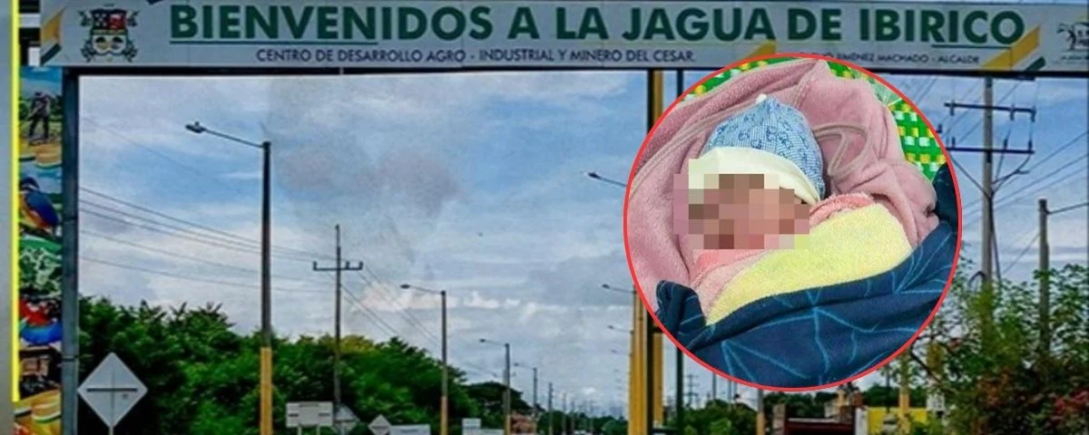 Hallan a un recién nacido abandonado en un lote de La Jagua de Ibirico, Cesar: fue trasladado a Valledupar
