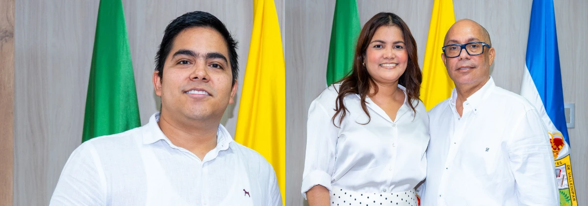 Luis Miguel Cueto, Katherine Levy y el alcalde de Valledupar-WEB