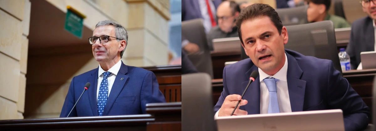 Ministro de Hacienda, Miguel Gómez Martínez, y el representante Ape Cuello-web