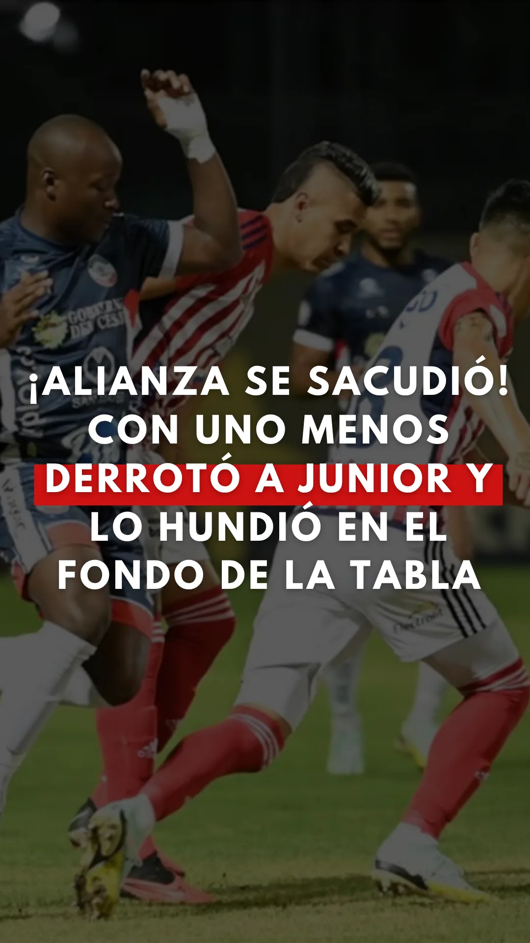 Valledupar fue dos caras de la misma moneda tras la victoria de Alianza por 1-0 ante Junio