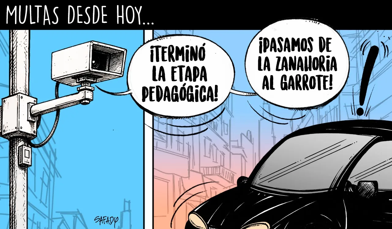 Multas desde hoy…