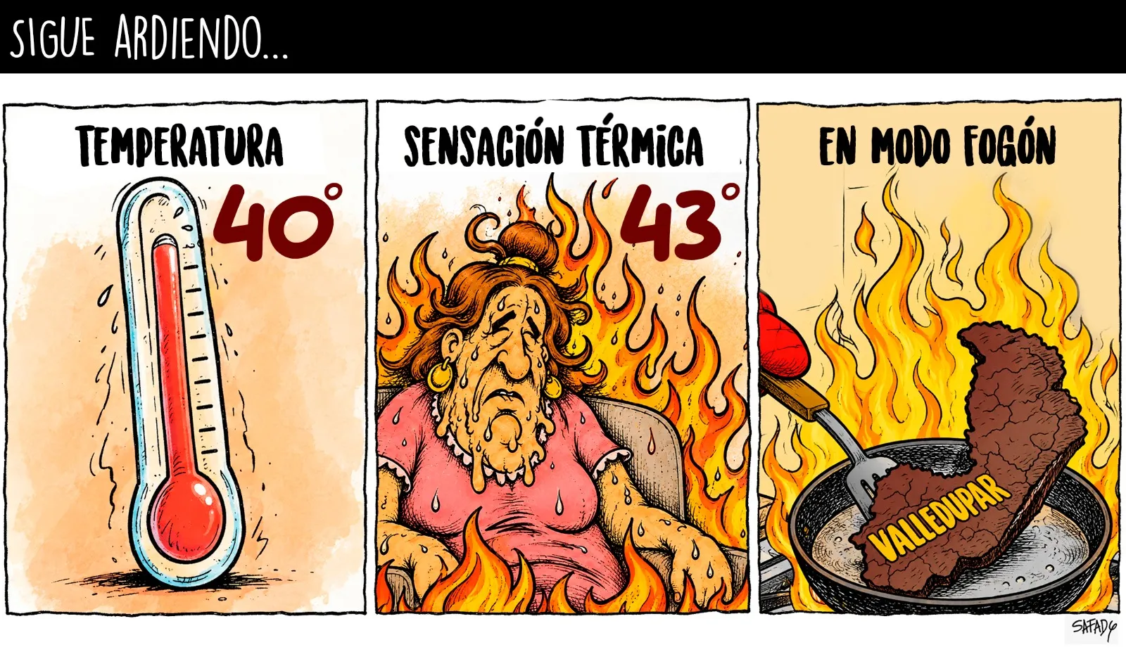 Sigue ardiendo…