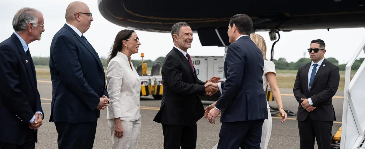 Vallenata María Consuelo Araújo recibió a Marco Rubio en Barranquilla; así fue el encuentro con el secretario de Estado de EE. UU.