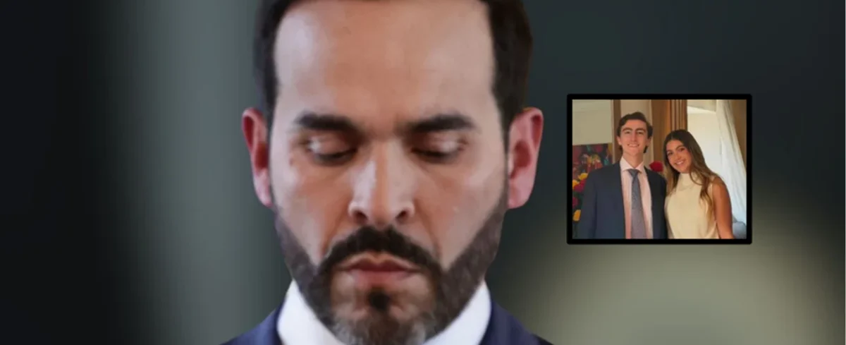 Abelardo de la Espriella / Hijo mayor del vicepresidente y su novia.