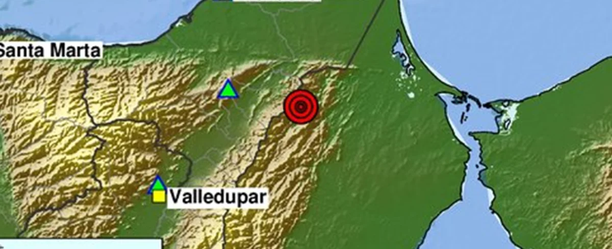 Temblor cerca a Valledupar en la mañana de este jueves 10 de septiembre.