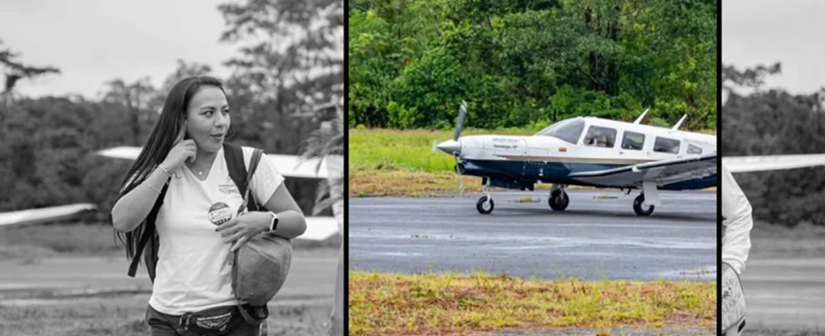 Enfermera Sandy García, fallecida en accidente aéreo.