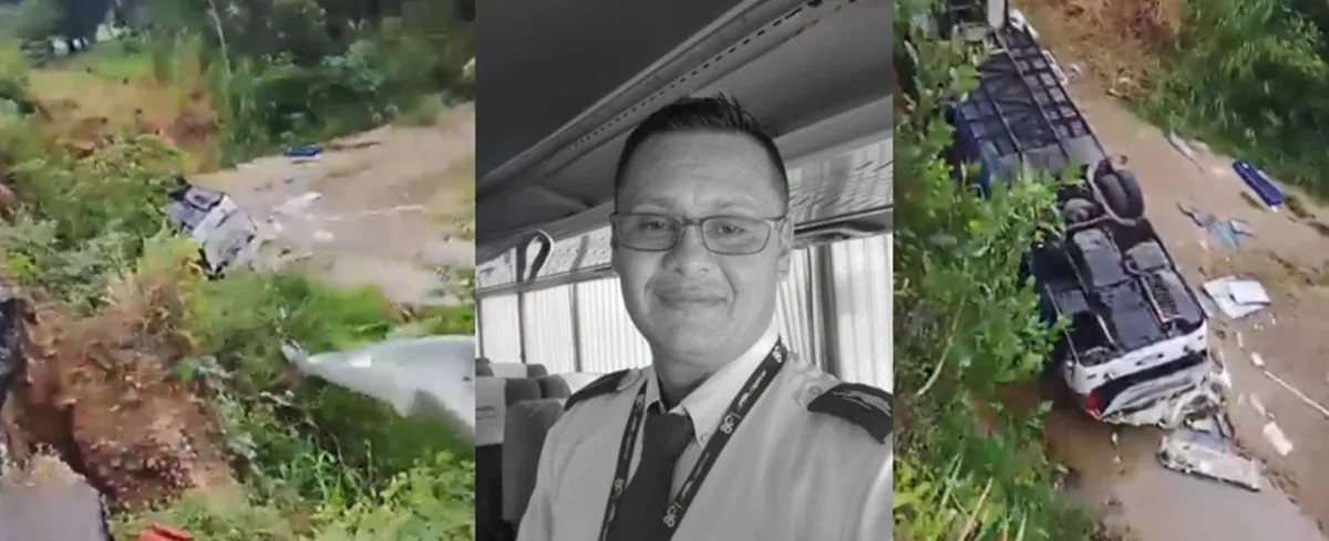 Conductor y dos pasajeros murieron tras caer un bus de un puente en la vía Aguachica-San Alberto
