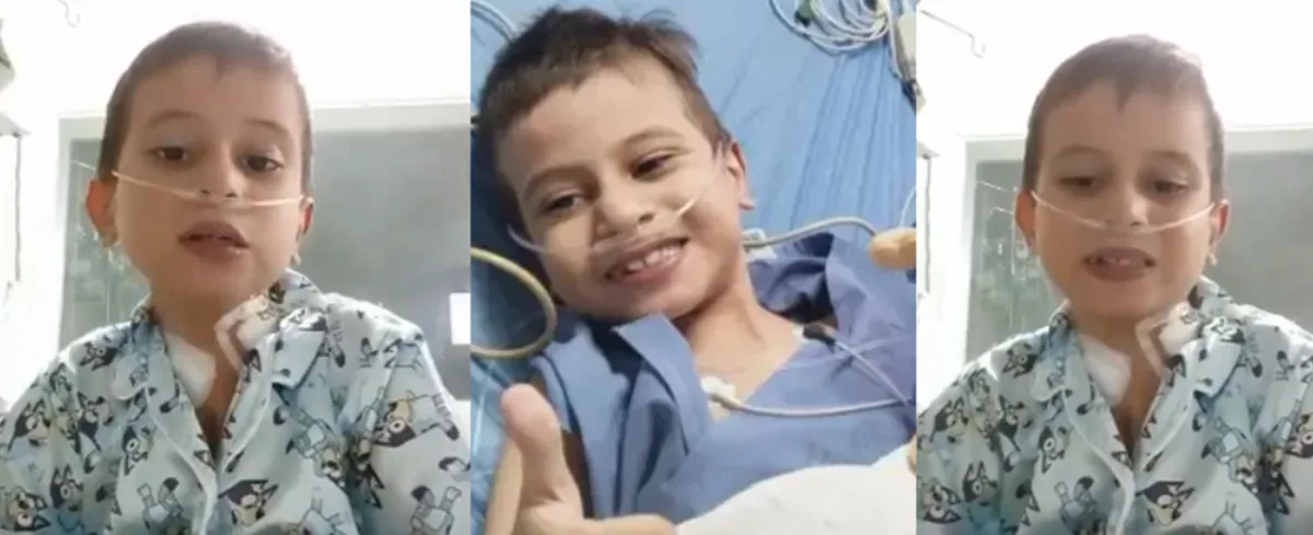Lucas Murillo, niño que fue operado del corazón.