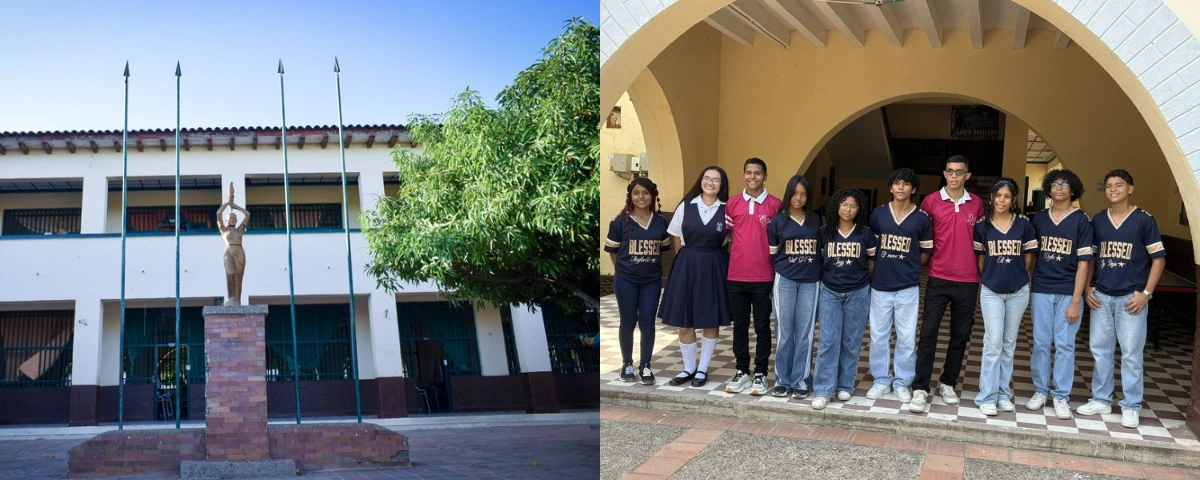 Estudiantes del Colegio Nacional Loperena de Valledupar, institución que destacó los puntajes obtenidos por sus alumnos en las pruebas Saber 11 de 2026.