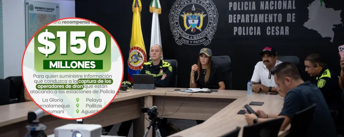 Suben a $150 millones la recompensa por los responsables de los ataques con drones en el Cesar