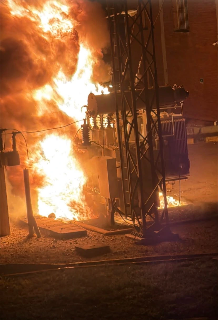 Imagen de referencia de la subestación de Agustín Codazzi, donde un transformador resultó afectado por un incendio