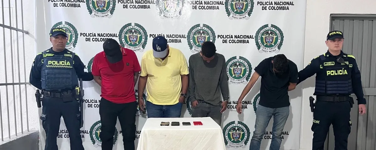 ¡Venían a delinquir! Policía evitó millonario fleteo en Valledupar: cayeron cuatro hombres que suman 20 anotaciones por graves delitos