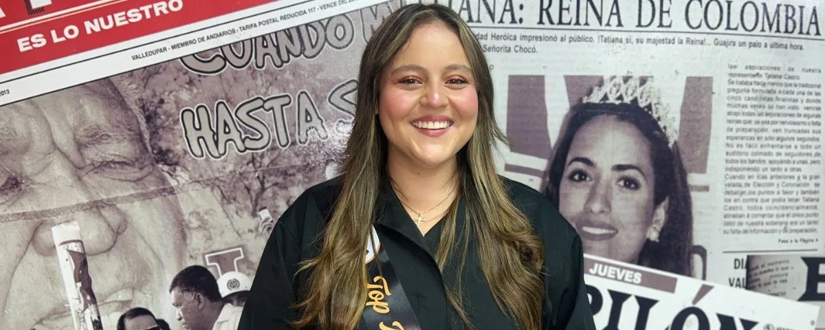 María Alejandra Guerra Montaño, vallenata de 28 años, que participará en el Top Model de Miss Plus Size Colombia, en visita a EL PILÓN. Foto: Practicante Comunicación Social/Areandina.