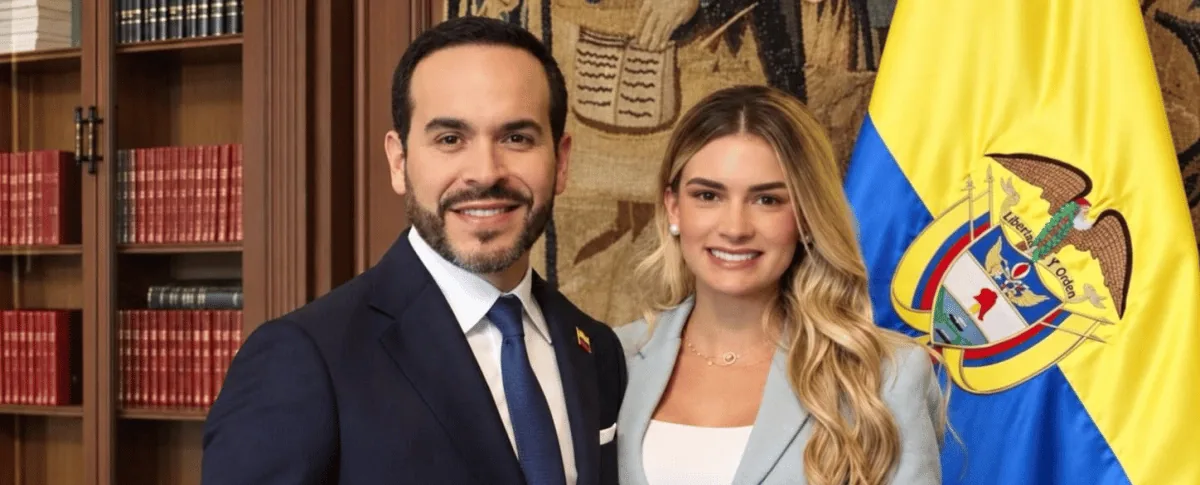 El presidente Abelardo de la Espriella y la primera dama Ana Lucía Pineda.