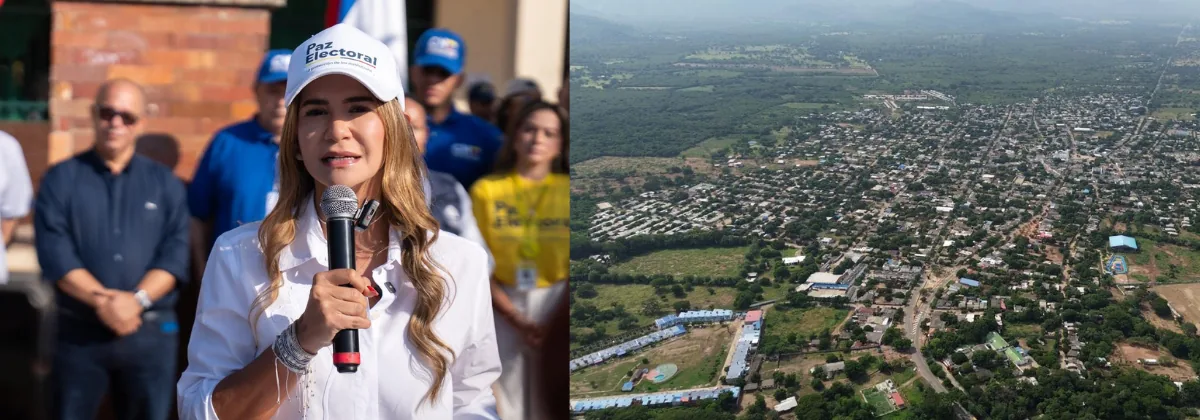 Gobernadora Elvia Milena Sanjuán y el municipio de San Diego.