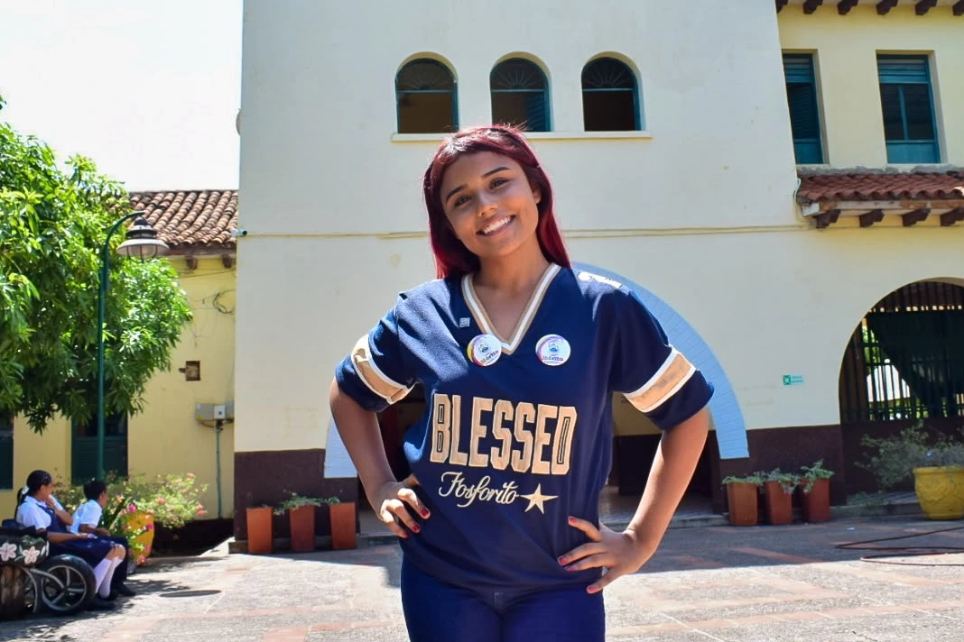 Natalia Bayona López, estudiante del Colegio Nacional Loperena y residente del barrio El Carmen de Valledupar. Foto: Said Armenta.
