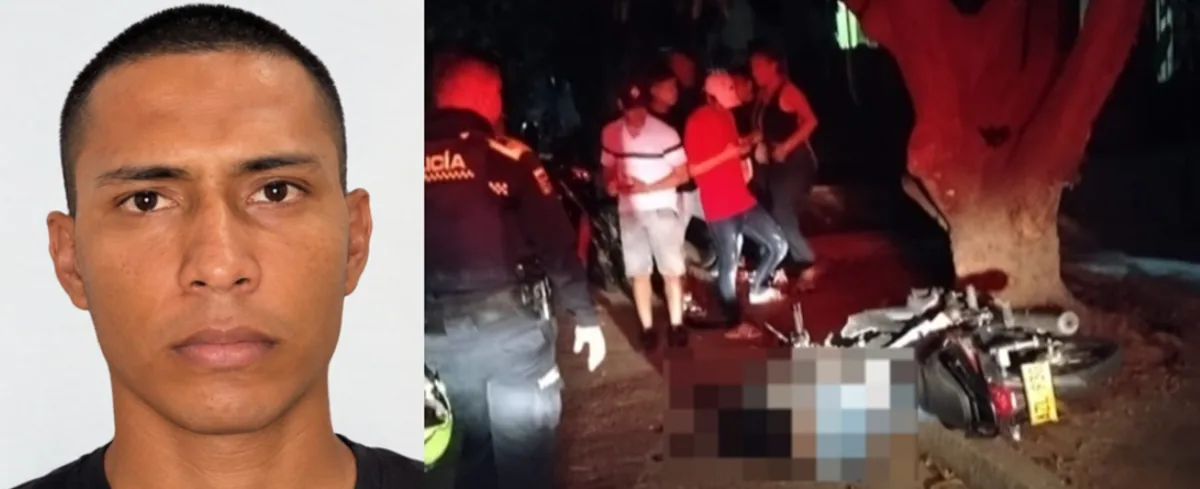 Joven motociclista que perdió la vida tras chocar contra un árbol en Valledupar.