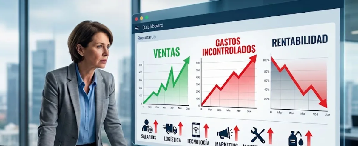 Las empresas ya no pierden rentabilidad por falta de ventas: la están perdiendo por falta de control del gasto.
