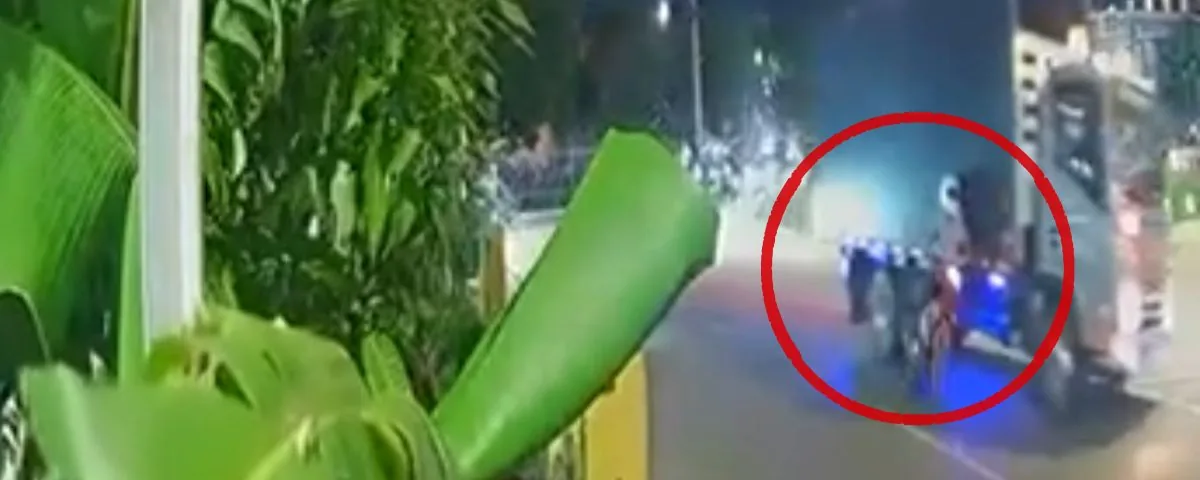 Impactante video: motociclista quedó debajo de un camión tras accidente en la María Mulata en Valledupar
