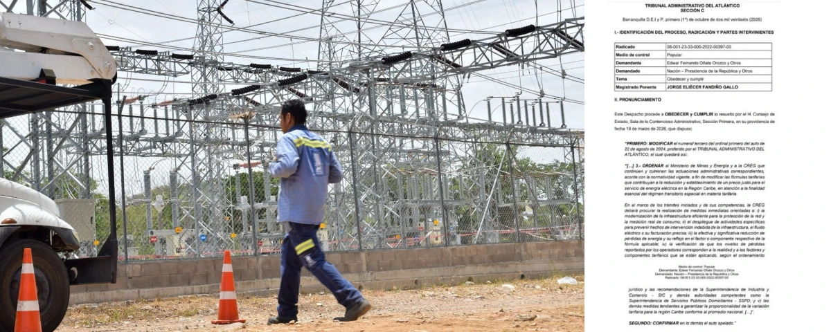 El Consejo de Estado ordenó a la CREG y a Minminas revisar las pérdidas de energía reconocidas y modificar las fórmulas tarifarias que encarecen el servicio en la costa. / Foto: Referencia EL PILÓN.